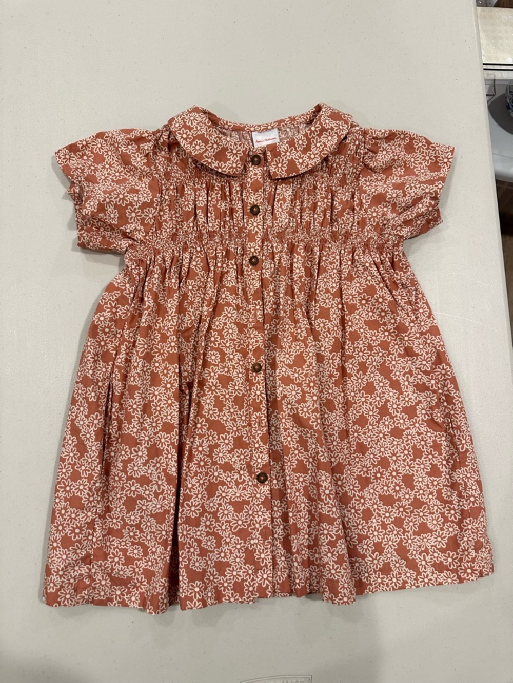 Hanna Andersson Floral Button Down Dress